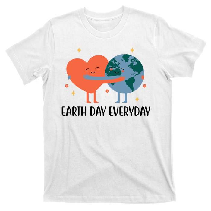 Earth Day Everyday Cute Heart T-Shirt