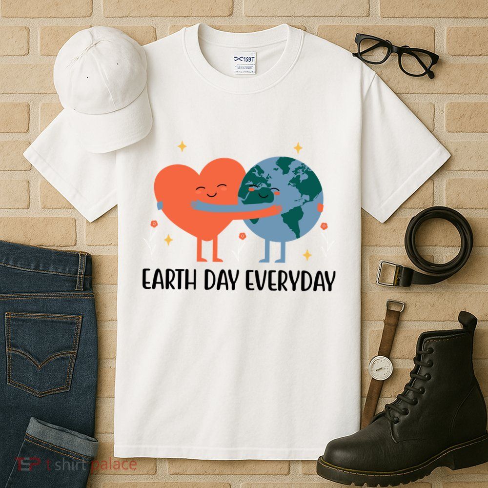 Earth Day Everyday Cute Heart Tall T-Shirt