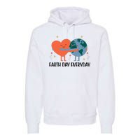 Earth Day Everyday Cute Heart Premium Hoodie