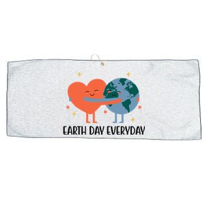 Earth Day Everyday Cute Heart Large Microfiber Waffle Golf Towel