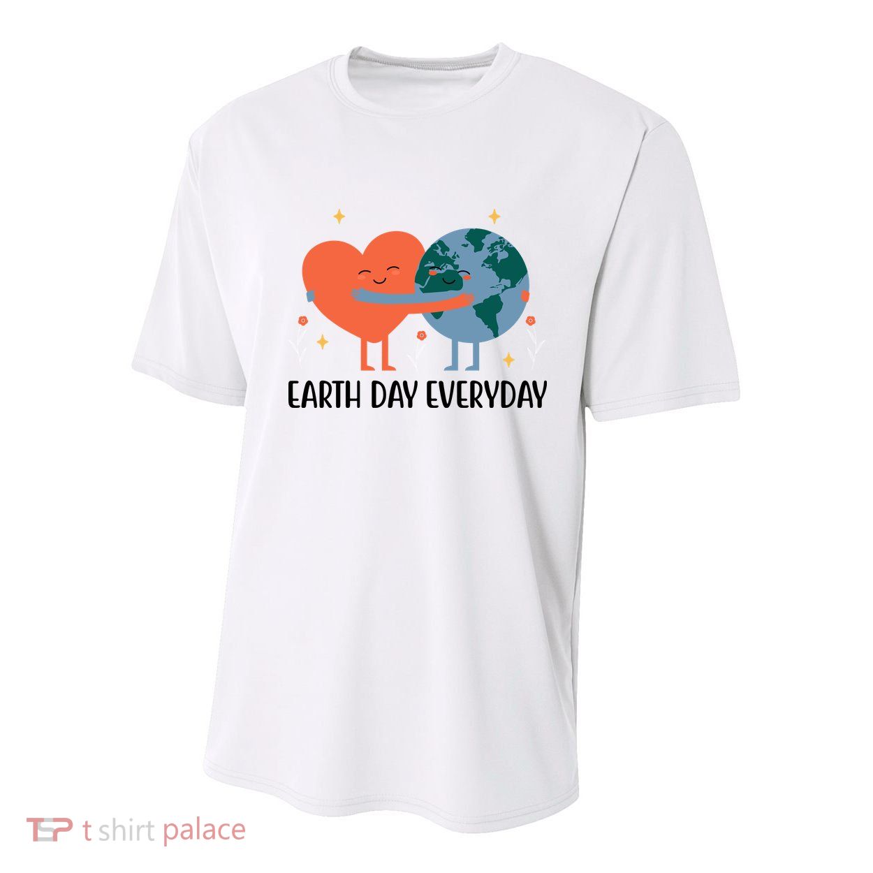 Earth Day Everyday Cute Heart Youth Performance Sprint T-Shirt