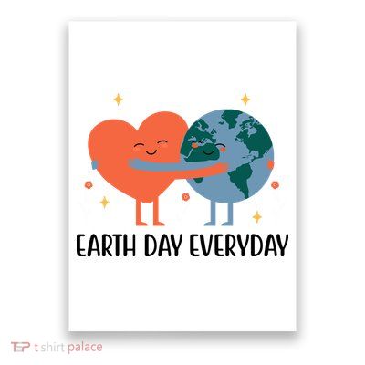 Earth Day Everyday Cute Heart Poster