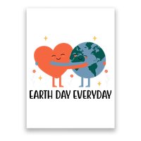 Earth Day Everyday Cute Heart Poster