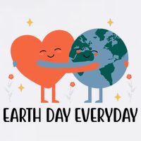 Earth Day Everyday Cute Heart Poster