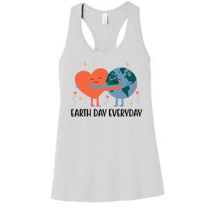 Earth Day Everyday Cute Heart Women's Racerback Tank