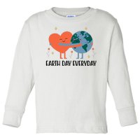 Earth Day Everyday Cute Heart Toddler Long Sleeve Shirt