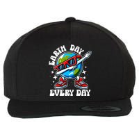 Earth Day Every Day 2024 Funny Dabbing Earth Day Dab Earth Day On April 22 Wool Snapback Cap