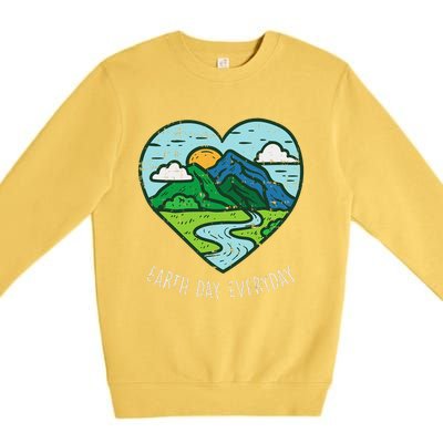 Earth Day Everyday April 22nd Environmentalist Gift Premium Crewneck Sweatshirt