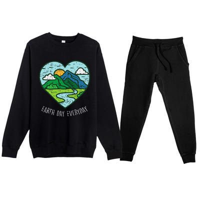 Earth Day Everyday April 22nd Environmentalist Gift Premium Crewneck Sweatsuit Set