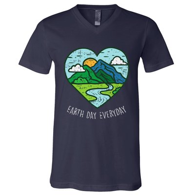 Earth Day Everyday April 22nd Environmentalist Gift V-Neck T-Shirt