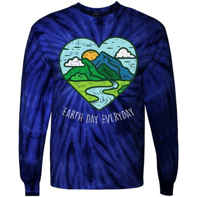 Earth Day Everyday April 22nd Environmentalist Gift Tie-Dye Long Sleeve Shirt