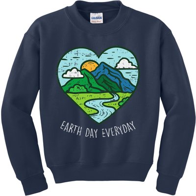 Earth Day Everyday April 22nd Environmentalist Gift Kids Sweatshirt