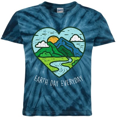 Earth Day Everyday April 22nd Environmentalist Gift Kids Tie-Dye T-Shirt