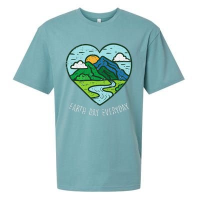 Earth Day Everyday April 22nd Environmentalist Gift Sueded Cloud Jersey T-Shirt