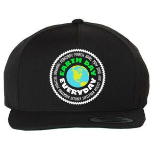 Earth Day Everyday Earth Day Climate Change Wool Snapback Cap