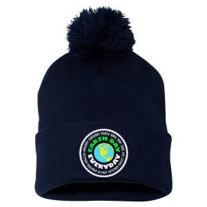 Earth Day Everyday Earth Day Climate Change Pom Pom 12in Knit Beanie