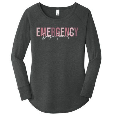 Emergency Department Emergency Room Healthcare Nursing Women's Perfect Tri Tunic Long Sleeve Shirt