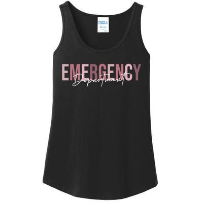 Emergency Department Emergency Room Healthcare Nursing Ladies Essential Tank