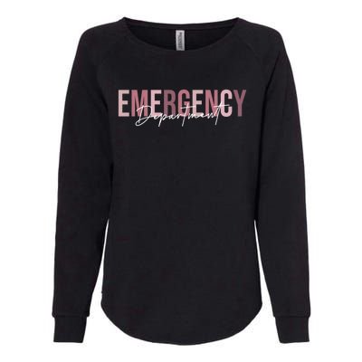 Emergency Department Emergency Room Healthcare Nursing Womens California Wash Sweatshirt