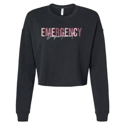 Emergency Department Emergency Room Healthcare Nursing Cropped Pullover Crew