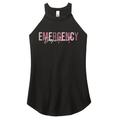 Emergency Department Emergency Room Healthcare Nursing Women's Perfect Tri Rocker Tank