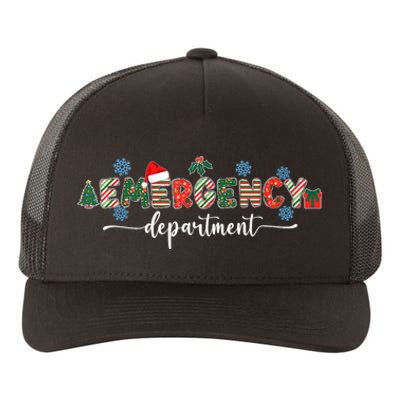 Emergency Department Er Nurse Christmas Emergency Room Yupoong Adult 5-Panel Trucker Hat