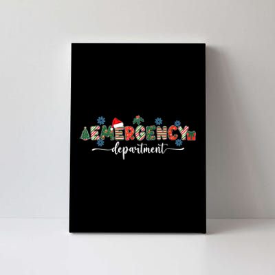 Emergency Department Er Nurse Christmas Emergency Room Canvas