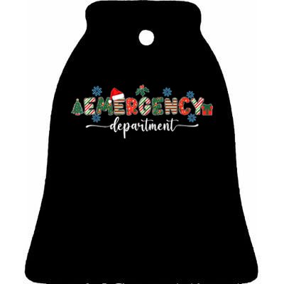 Emergency Department Er Nurse Christmas Emergency Room Ceramic Bell Ornament