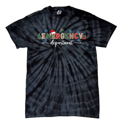 Emergency Department Er Nurse Christmas Emergency Room Tie-Dye T-Shirt