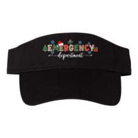 Emergency Department Er Nurse Christmas Emergency Room Valucap Bio-Washed Visor