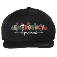 Emergency Department Er Nurse Christmas Emergency Room Wool Snapback Cap