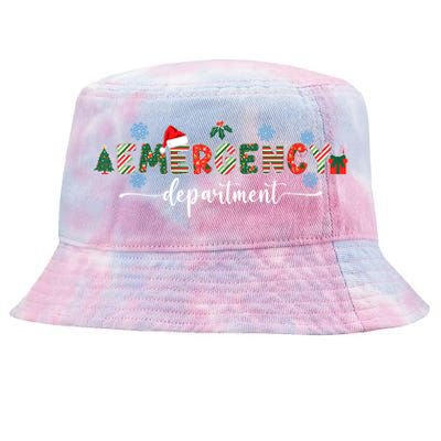 Emergency Department Er Nurse Christmas Emergency Room Tie-Dyed Bucket Hat