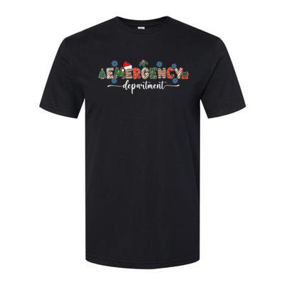 Emergency Department Er Nurse Christmas Emergency Room Softstyle CVC T-Shirt