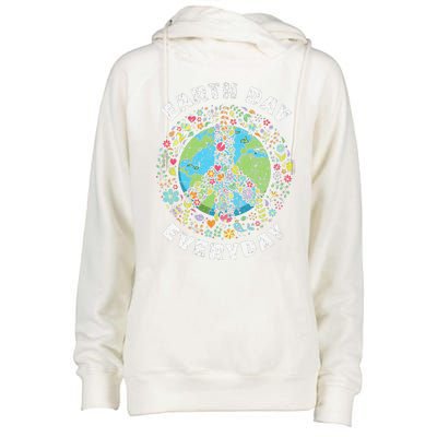 Earth Day Everyday Earth Day Gift Womens Funnel Neck Pullover Hood