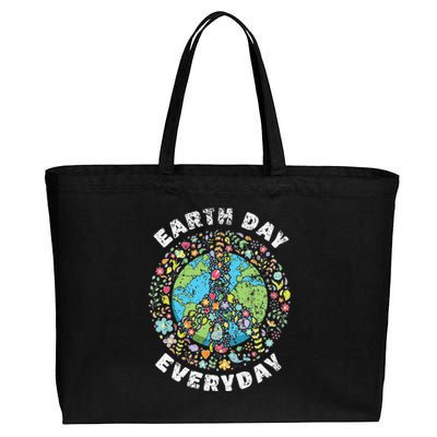 Earth Day Everyday Earth Day Gift Cotton Canvas Jumbo Tote