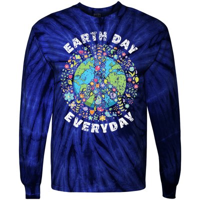 Earth Day Everyday Earth Day Gift Tie-Dye Long Sleeve Shirt