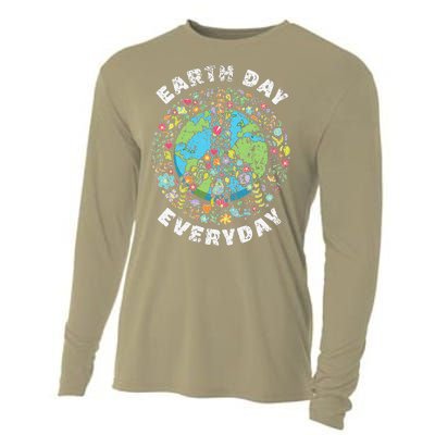 Earth Day Everyday Earth Day Gift Cooling Performance Long Sleeve Crew