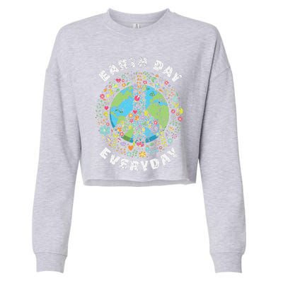 Earth Day Everyday Earth Day Gift Cropped Pullover Crew