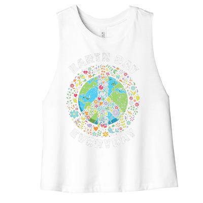 Earth Day Everyday Earth Day Gift Women's Racerback Cropped Tank