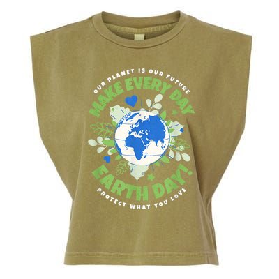 Earth Day Environmental Awareness Garment-Dyed Women's Muscle Tee