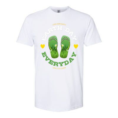 Earth Day Everyday Love Our Earth Green Flip Flop Gift Softstyle® CVC T-Shirt