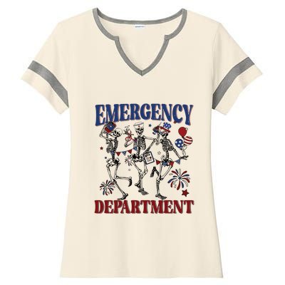 Emergency Department Ladies Halftime Notch Neck Tee