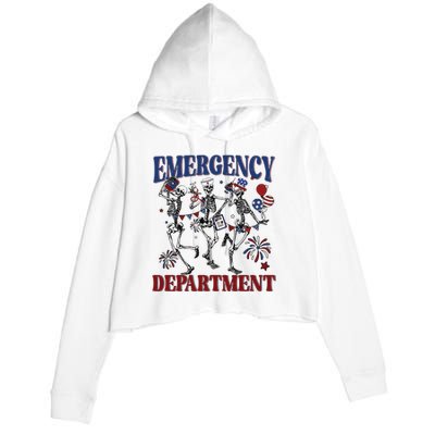 Emergency Department Crop Fleece Hoodie