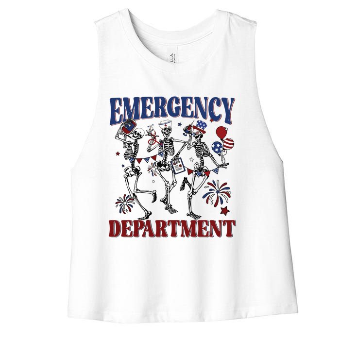 Emergency Department Women's Racerback Cropped Tank