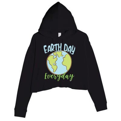 Earth Day Everyday Protect Our Planet Save Mother Earth Cool Gift Crop Fleece Hoodie