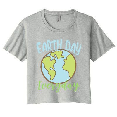 Earth Day Everyday Protect Our Planet Save Mother Earth Cool Gift Women's Crop Top Tee