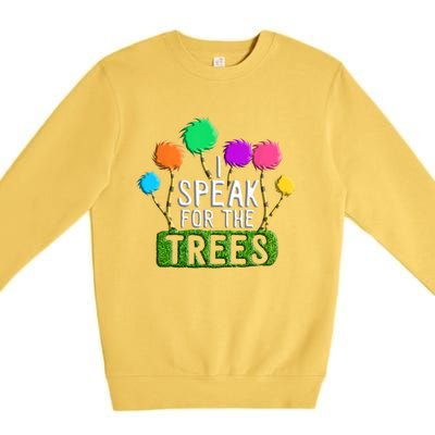 Earth Day Every Day Trees Make The Earth Green Again Funny Gift Premium Crewneck Sweatshirt