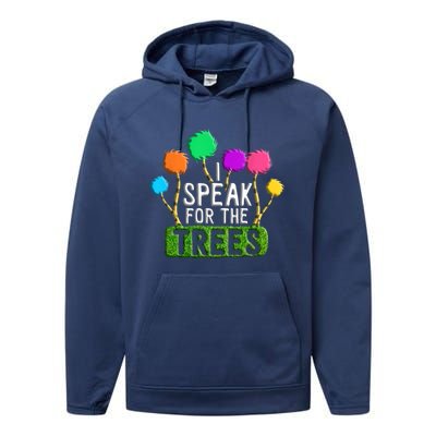 Earth Day Every Day Trees Make The Earth Green Again Funny Gift Performance Fleece Hoodie