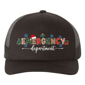 Emergency Department Er Nurse Christmas Emergency Room Yupoong Adult 5-Panel Trucker Hat