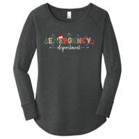 Emergency Department Er Nurse Christmas Emergency Room Women's Perfect Tri Tunic Long Sleeve Shirt